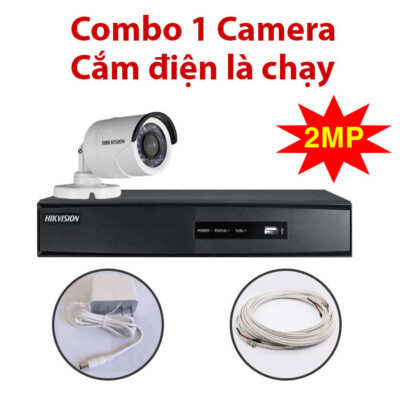 Trọn Bộ 1 Camera HIKVISION 2.0 Mpx Chính Hãng
