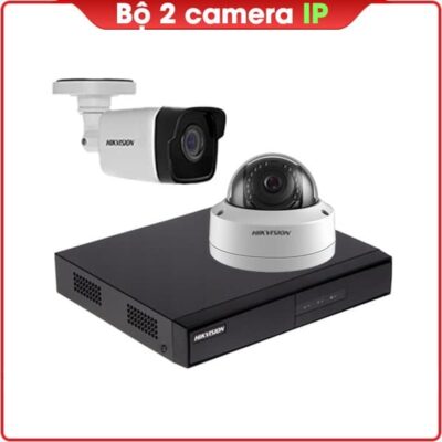 lắp đặt trọn gói bộ 2 camera IP chính hãng