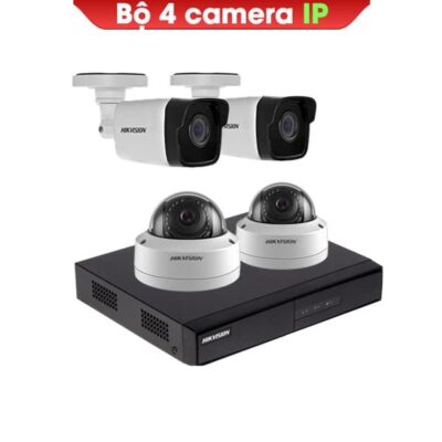 Bộ 4 Camera IP Chính Hãng