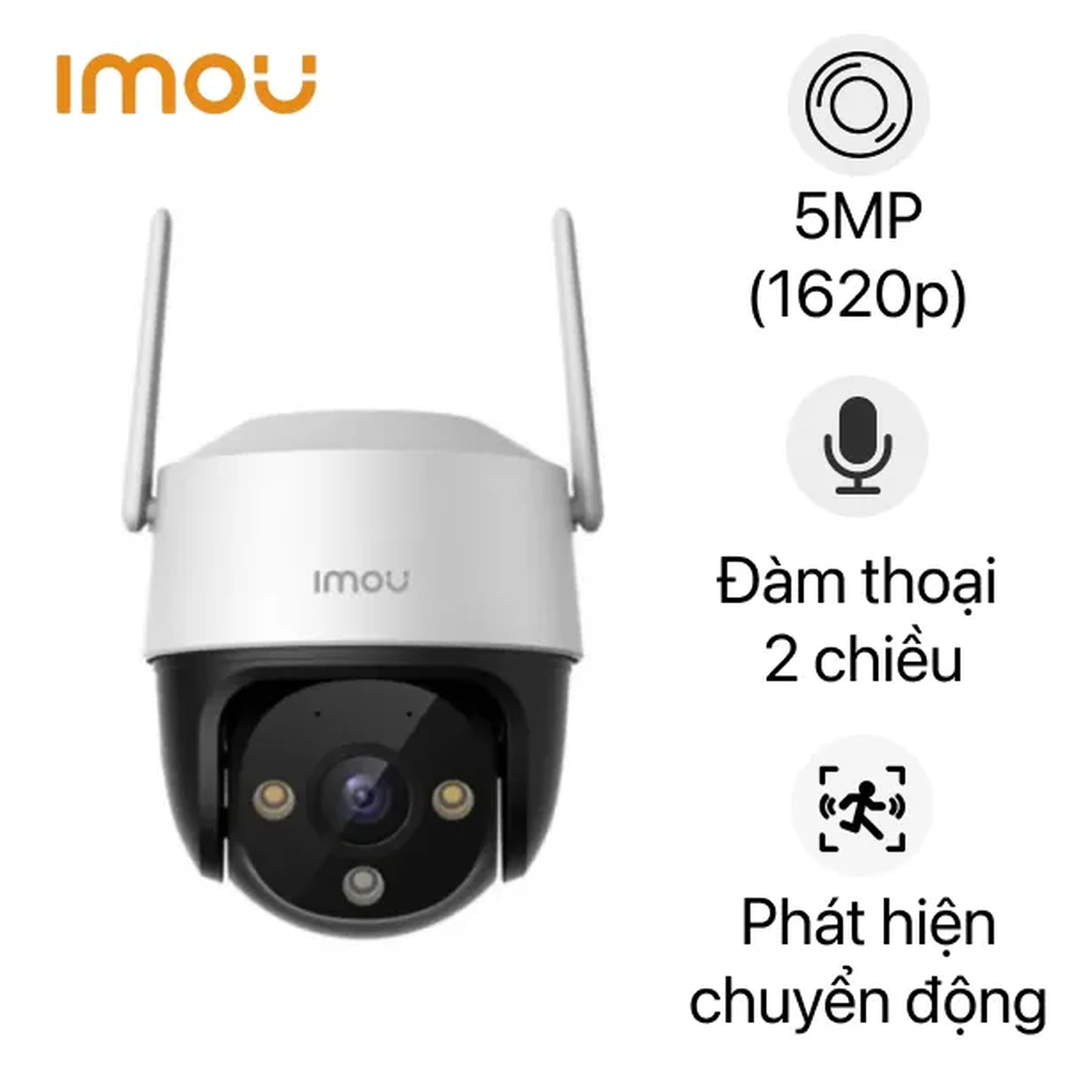 Hình ảnh sản phẩm Camera Wifi ngoài trời 360° 5MP IMOU S51FEP Full Color - Camera Wifi ngoài trời 360° 5MP IMOU S51FEP Full Color