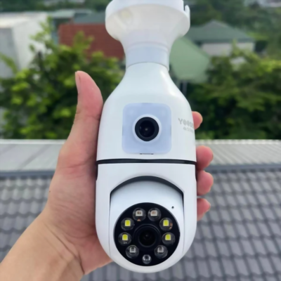 Hình ảnh sản phẩm Camera Yoosee Bóng Đèn 2 Mắt Xoay 360° Có Màu Ban Đêm - Camera Yoosee Bóng Đèn 2 Mắt Xoay 360° Có Màu Ban Đêm
