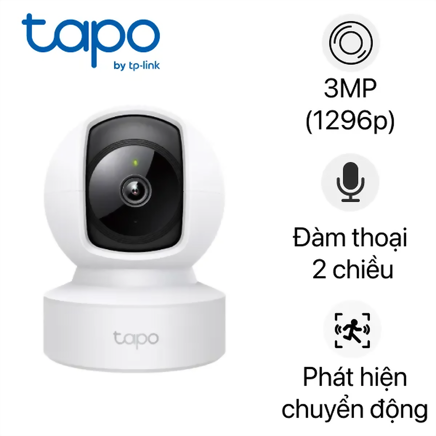 Hình ảnh sản phẩm Camera Wifi 360° 3MP TP-Link Tapo C212 - Camera Wifi 360° 3MP TP-Link Tapo C212